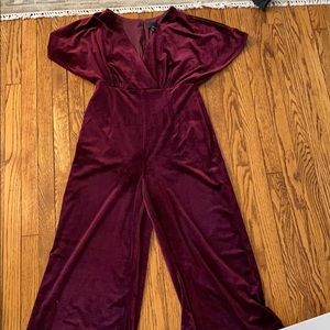 Anthropologie (Greylin) velvet jumpsuit